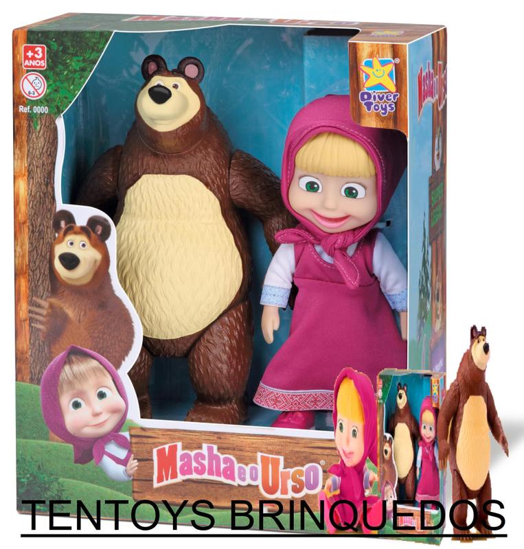 Boneca masha e o urso em vinil original divertoys - DIVERTOYS - Bonecas ...