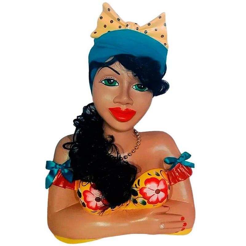 Boneca Namoradeira Grande Com Laço e Cabelo Escuro Decor - Tiffany ...