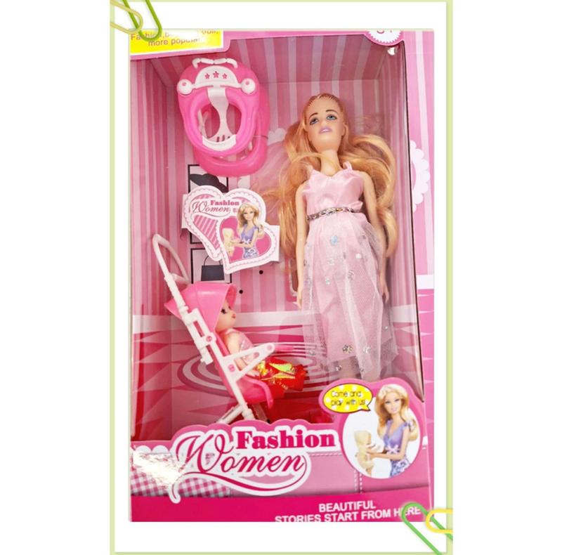 Boneca Tipo Barbie Com Roupa e Acessórios Brinquedo Infantil - Kids ...