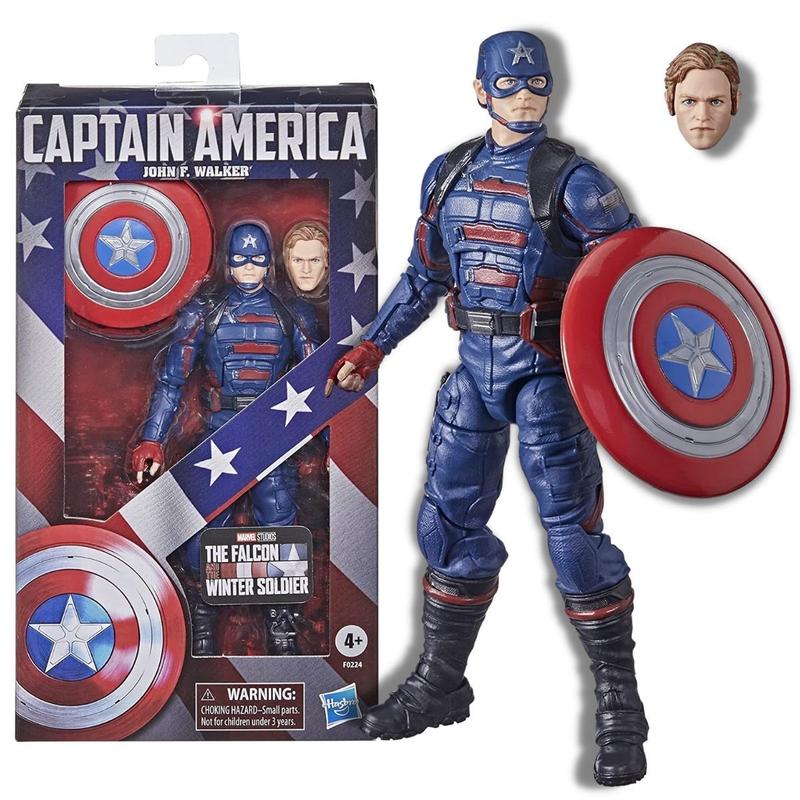 Boneco Capitão América - John F Walker Marvel Legends Hasbro - Boneco ...