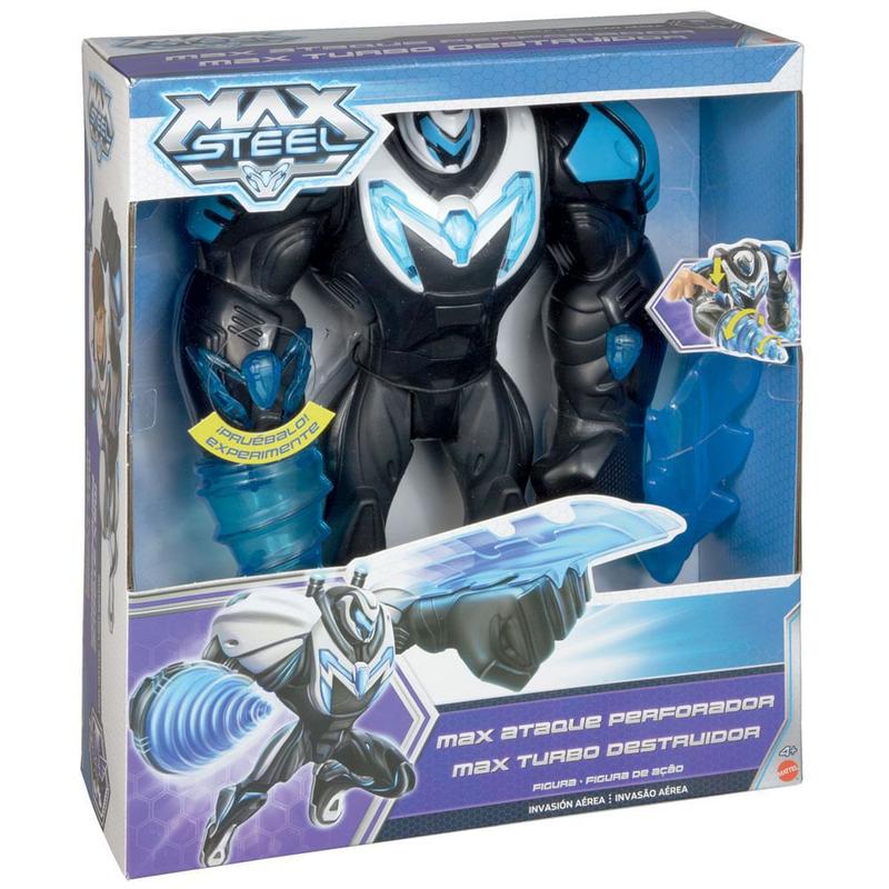 Boneco Max Steel - Turbo Destruidor - Mattel - Brinquedos de 3 a 4 Anos ...