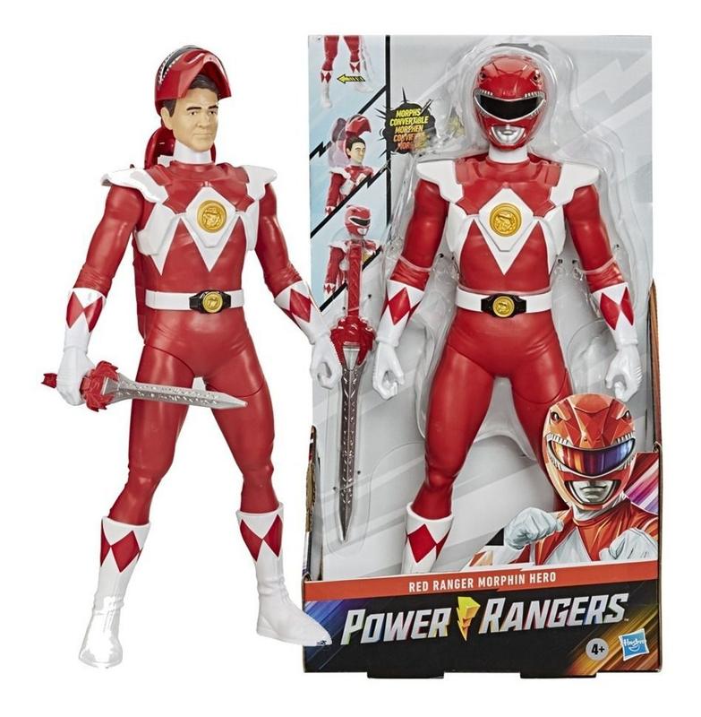 Boneco Power Rangers Vermelho Morphin Hero Hasbro E7791 - Bonecos ...