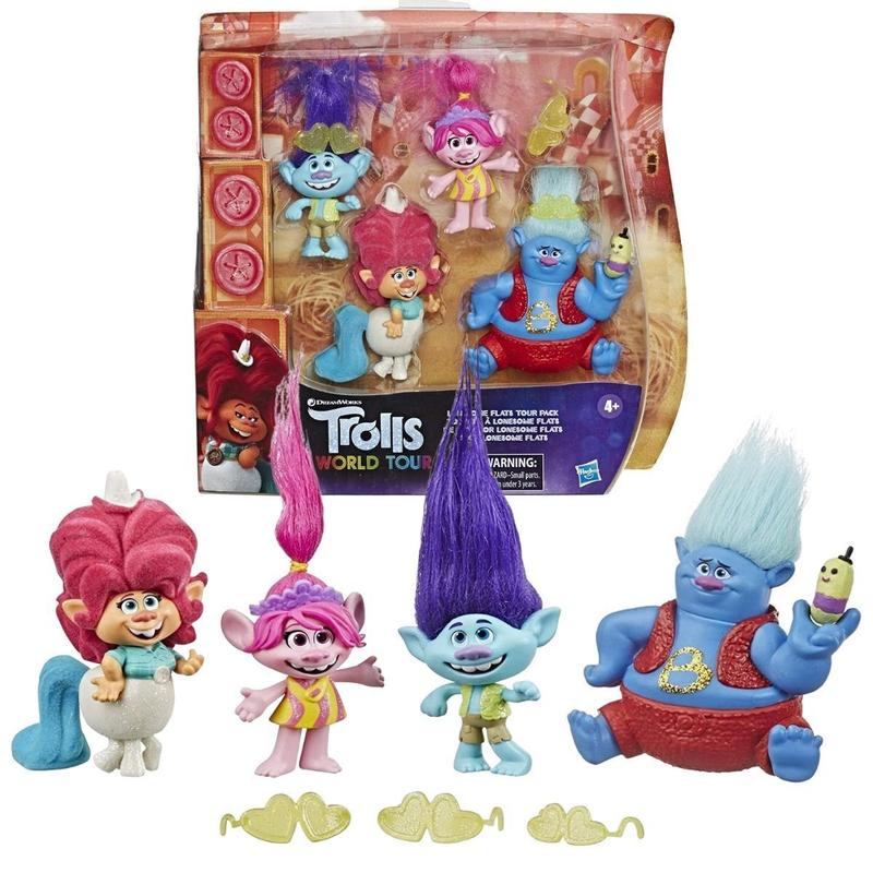 Bonecos Trolls 2 - Pack com 5 Figuras - World Tour - Hasbro - Bonecos ...