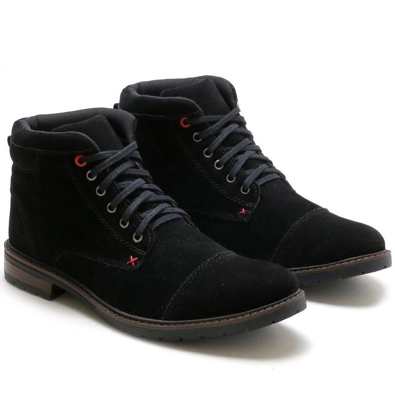 Bota Casual Masculina Cano Curto Cadarço Moderna Conforto - Épico ...