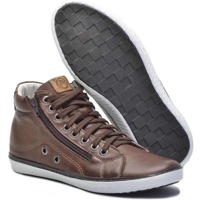 Bota Casual Masculina Couro Bmbrasil 901/07 Brown - Bota Masculina ...
