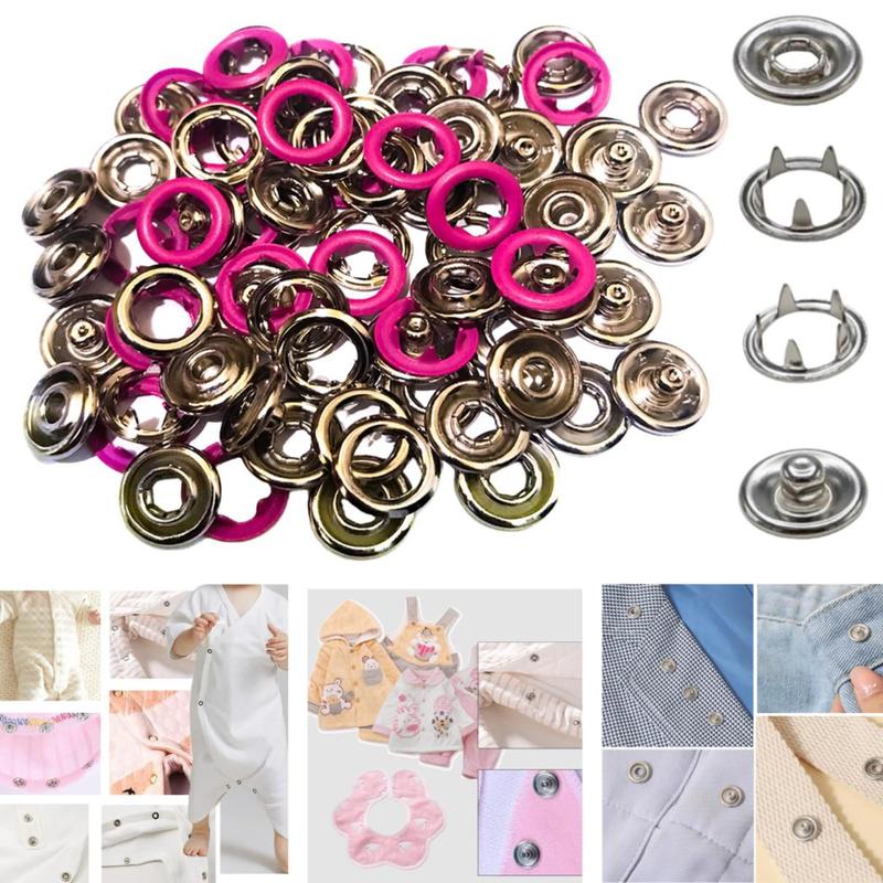 Botão De Pressão de Metal Tam 35 Para Roupas Bebê Body Não Enferruja ...