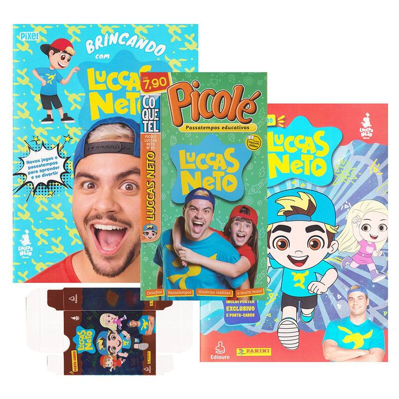 Brincando com Luccas Neto + Album de Figurinhas Kit 3 Vols. - Coquetel ...