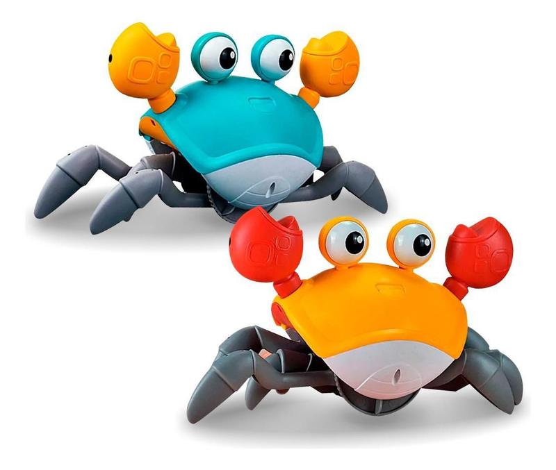 Brinquedo Caranguejo Fujão Toca Musica Sensor Indução Usb - Shopbr ...