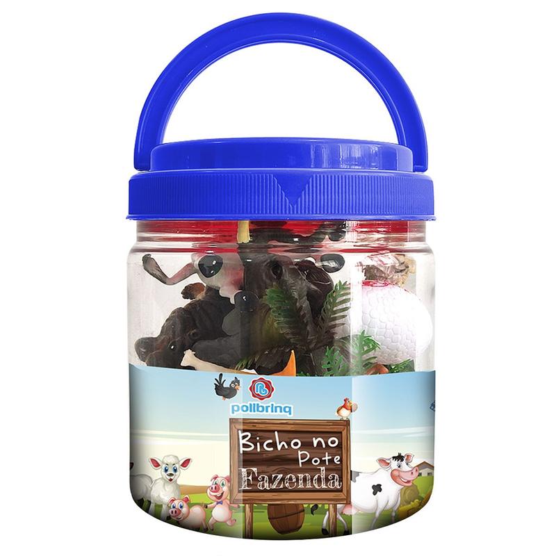 Brinquedo Infantil Bicho no Pote Para Criança +3 Anos Colecionável Com ...