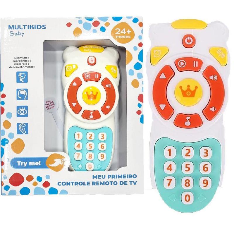 Brinquedo Para Bebe Primeiro Controle Remoto De Tv Multikids - Sons e ...