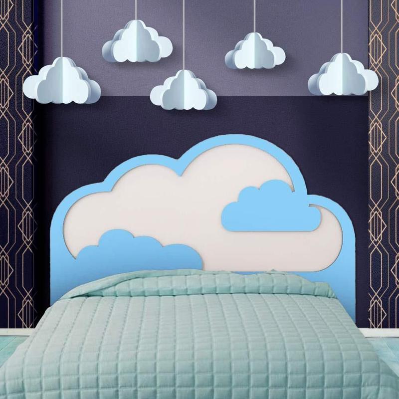 Cabeceira Infantil 100% MDF 90 x 76 cm Dormindo Nas Nuvens Ides ...