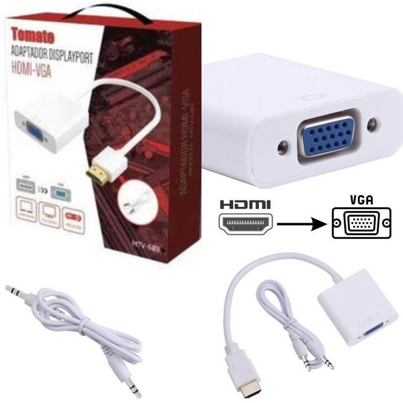 Cabo Adaptador Hdmi Para Vga Para Pc Tv Notebook Monitor - EXBOM - Cabo ...