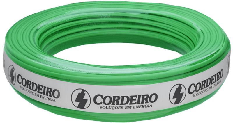 Cabo flexível 750v 1x1,5 verde 100 metros- marca cordeiro - Cabo / Fio ...