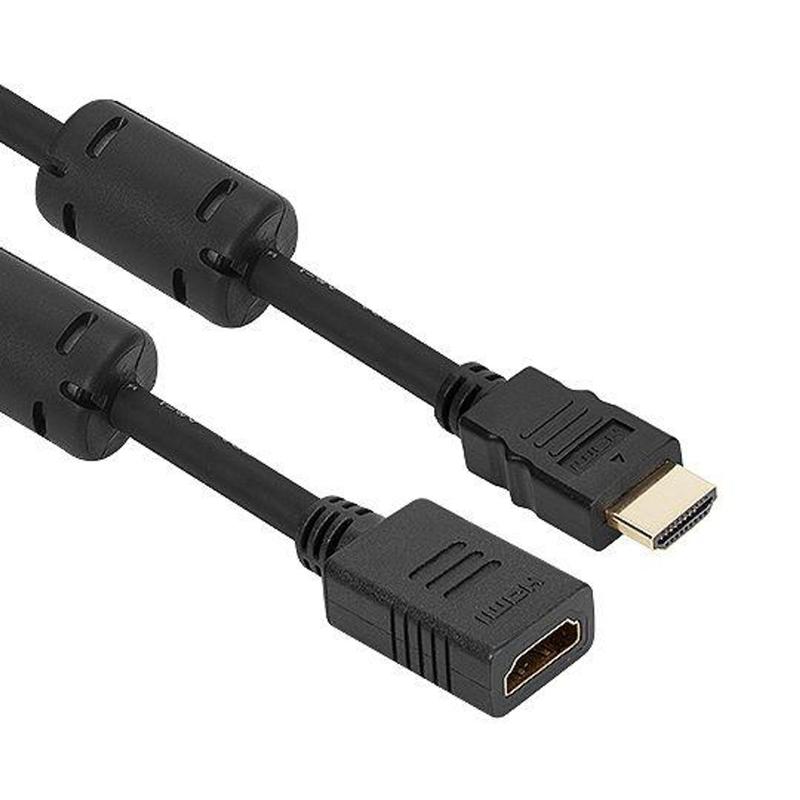 Cabo Hdmi Macho/femea 1,4 Dourado 1,80m Com Filtro 35102 - Rontek ...