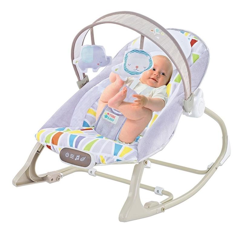 Cadeira Cadeirinha Bebê Descanso Vibra 18kg Musical Até Care Colors ...