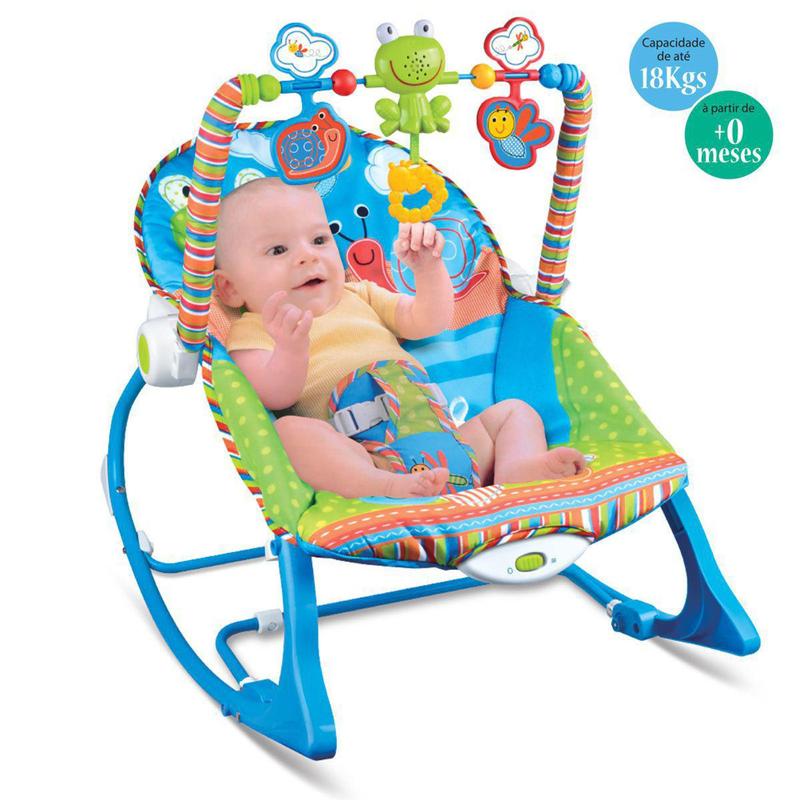 Cadeira de Descanso Musical FunTime até 18kgs Azul-Maxi Baby ...