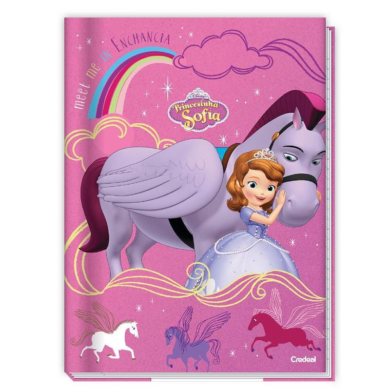 Caderno Brochura Princesinha Sofia Costurado Capa Dura 48 Fl - CREDEAL ...