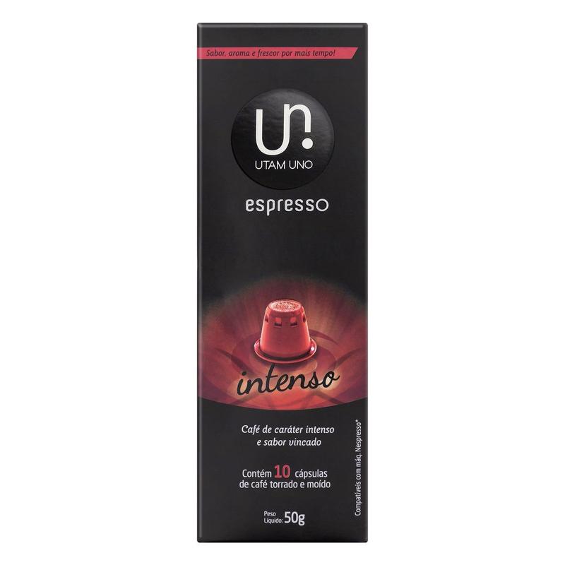 Café Espresso Intenso 10 Cápsulas UTAM UNO 50g - Cápsula de Café ...