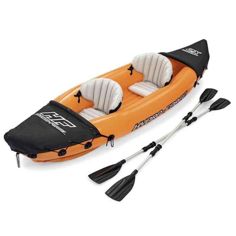 Caiaque Inflavel p/ 2 Pessoas Lite-Rapid 3,21m x 88cm + 2 Remos Bestway ...