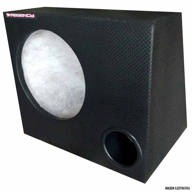 Caixa 1 Subwoofer 12 Polegadas Dutada 50 Litros Preto Regency Caixas 