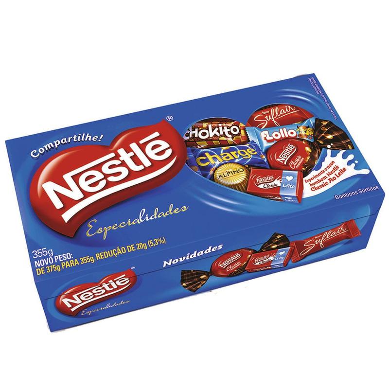 Caixa de Bombons Sortidos Especialidades 355g - Nestlé - Bombom ...