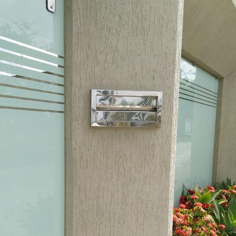 Caixa de Correio Moderna Deixa seu Muro Elegante - Inotec - Caixa de ...
