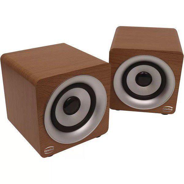 Caixa de Som Bluetooth Pine Madeira Newlink SP113 - Caixas de Som ...