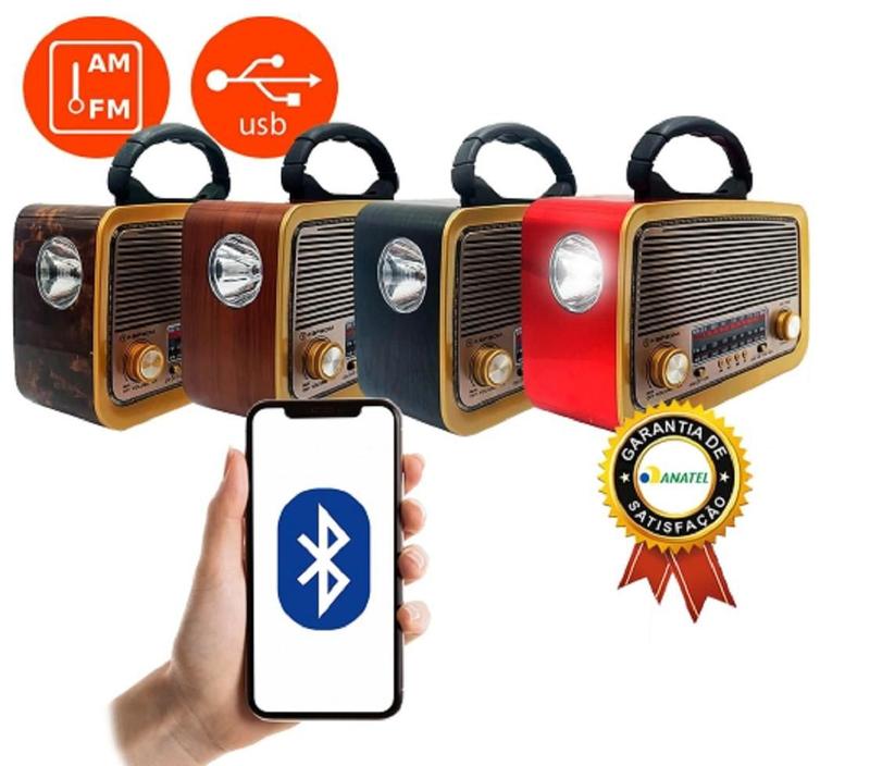 Caixa de som Radio Vintage AD-3199 Am/fm Sd Usb Bluetooth - Kapbom ...