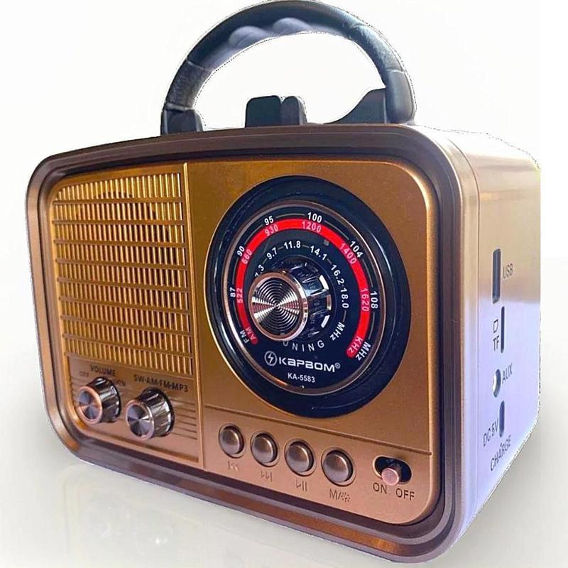 Caixa De Som Retrô Rádio Am Fm Vintage Bluetooth Madeira - Kapbom ...