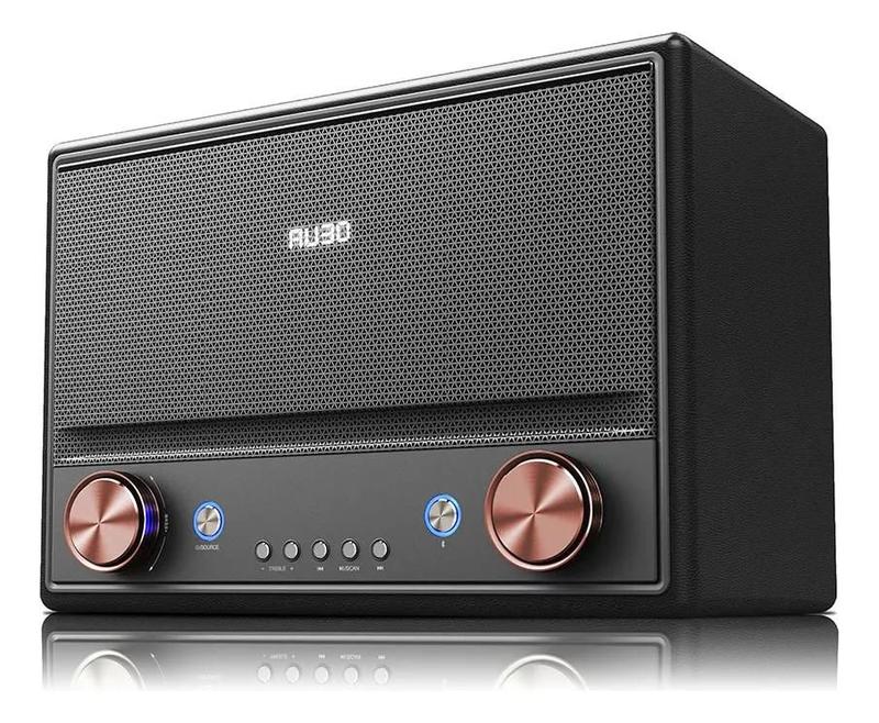 Caixa De Som Retrô Woofer 5,5 Pol Gradiente GCR108 1000W Bluetooth USB ...