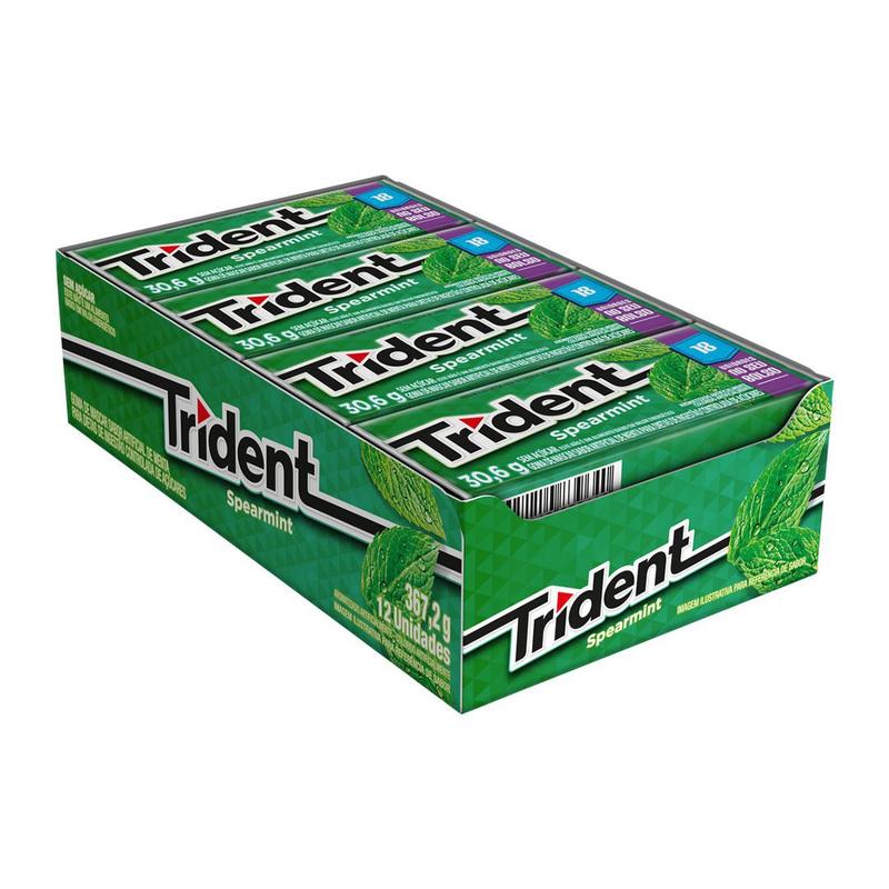 Caixa Goma de Mascar Trident 12Un 30,6g - Chicletes e Gomas - Magazine ...