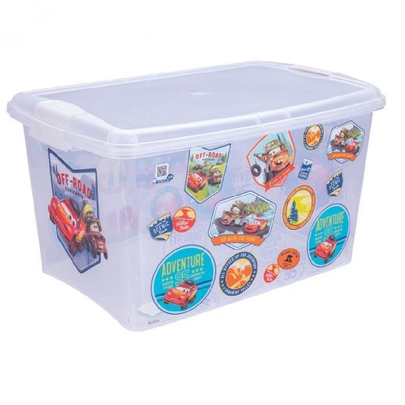 Caixa Organizadora Infantil Carros 43L Para Brinquedos - Plasutil ...