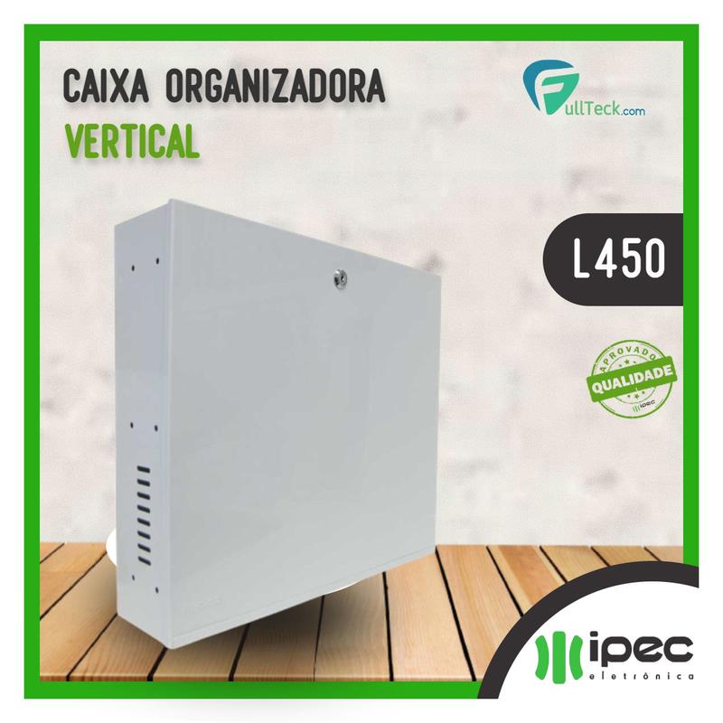 Caixa Organizadora Vertical L450 Gabinete Branco Ipec - Caixa ...
