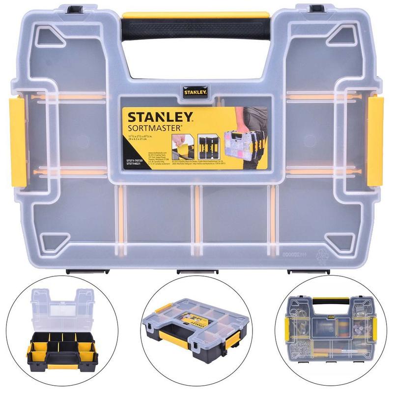 Caixa plástica organizadora sortmaster light - stst14021 stanley ...