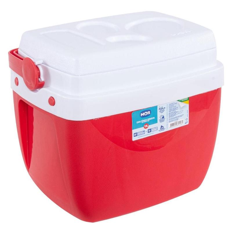 Caixa Térmica Cooler 12 Litros até 13 Latas Mor com Alça Suspensa e ...