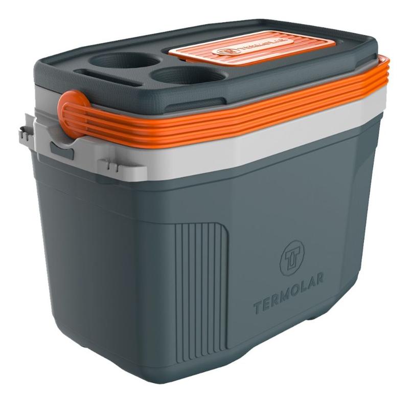 Box Termico Termolar SUV 20 Litri – Grigio/verde, Per Campeggio E Picnic