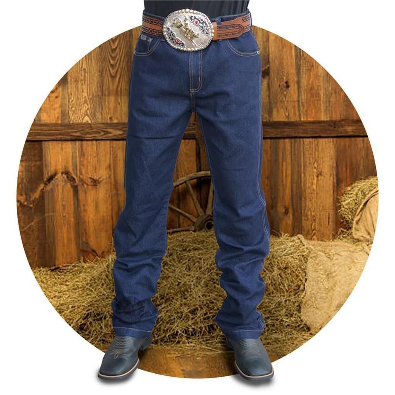 Calça country jeans masculina peão rodeio agro pura raça - Calças Jeans ...