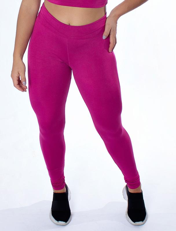 Calça legging feminina básica cós alto academia fitness - Bella Ray ...