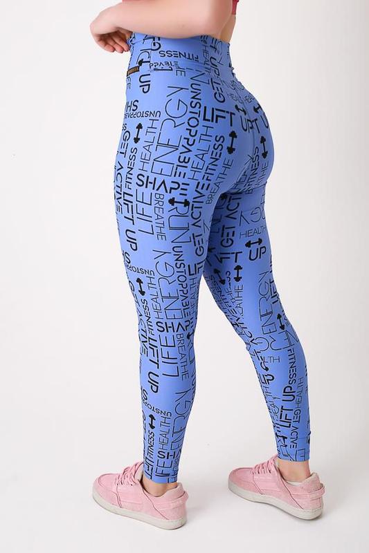 Calça Legging Fitness Básica com Letras - Julissa - Calça Legging ...