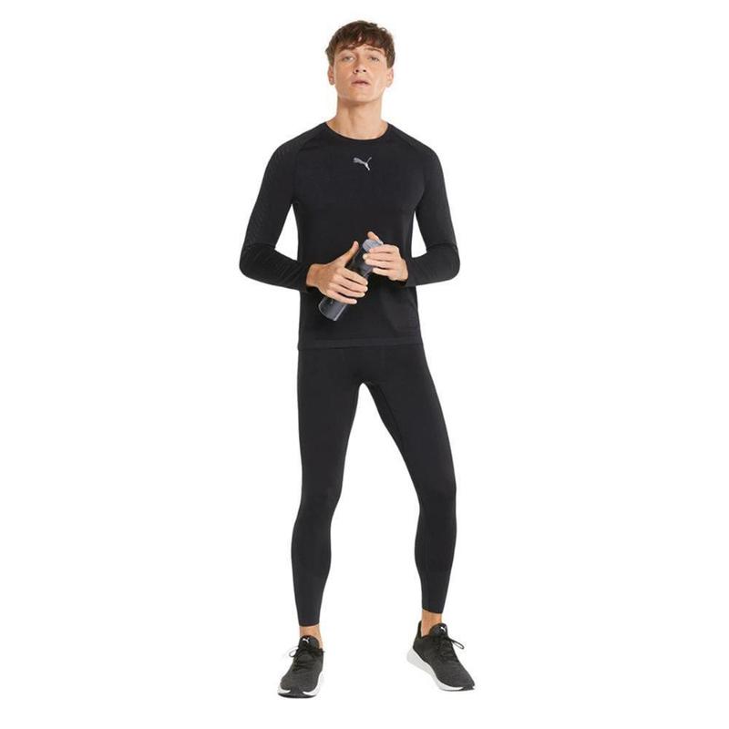 Sports Leggings for Men Campagnolo Seamless Long Black