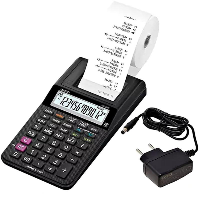Calculadora Com Impressora HR-8RC Casio Fonte 12 Digitos - Calculadora ...