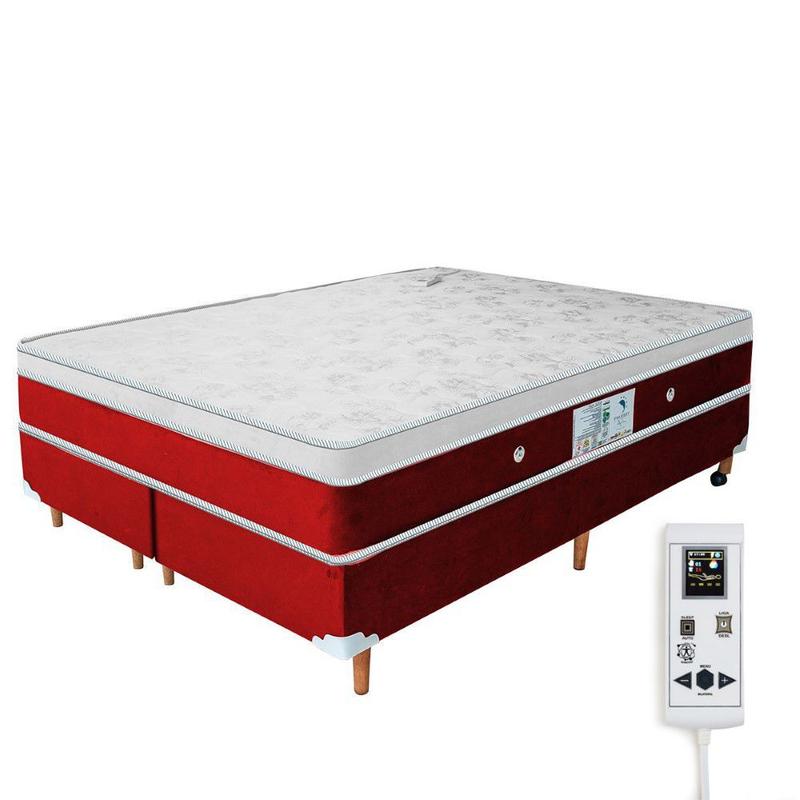 Cama Box e Colchão Magnético Super King Massageador Bio Quântica