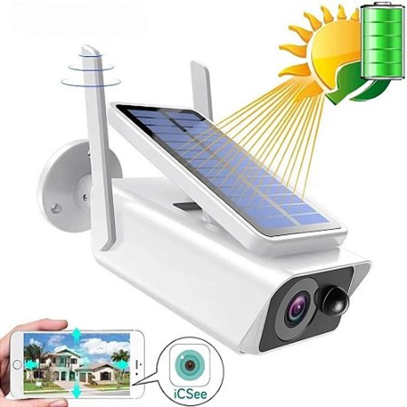 Câmera De Segurança Energia Solar Ip66 Wifi Visão Noturna - Camera ...