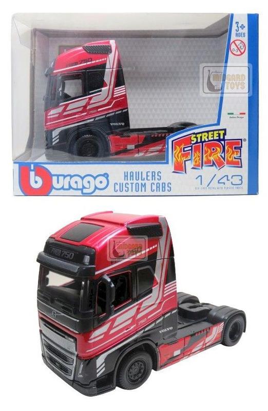 Scania S730 Highline Cab 1:43 Grijs/rood/wit | Nederland