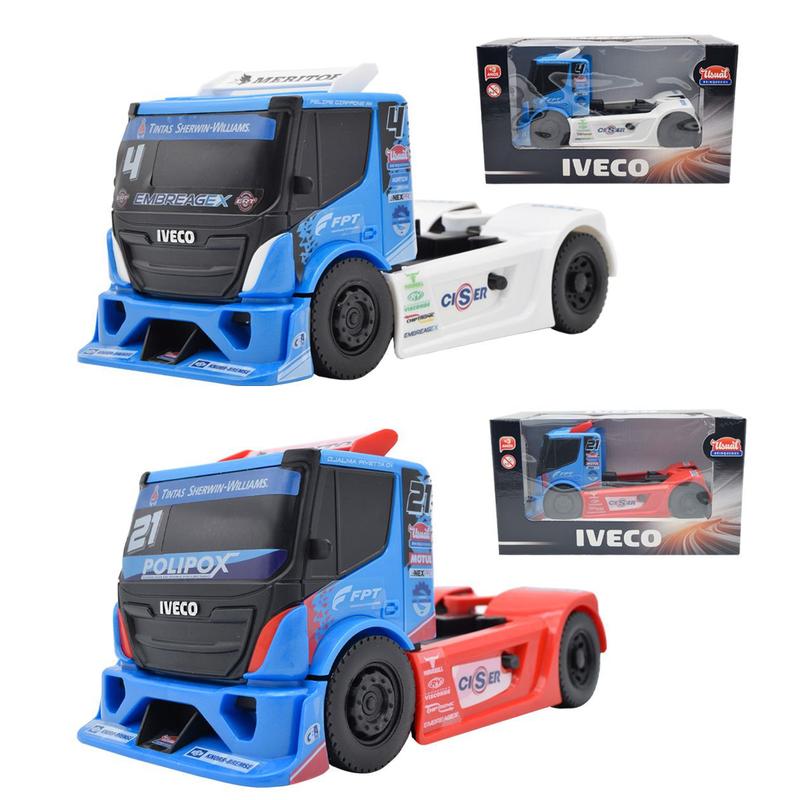 Caminhão De Corrida de Brinquedo Iveco Racing Truck Usual Brinquedos ...