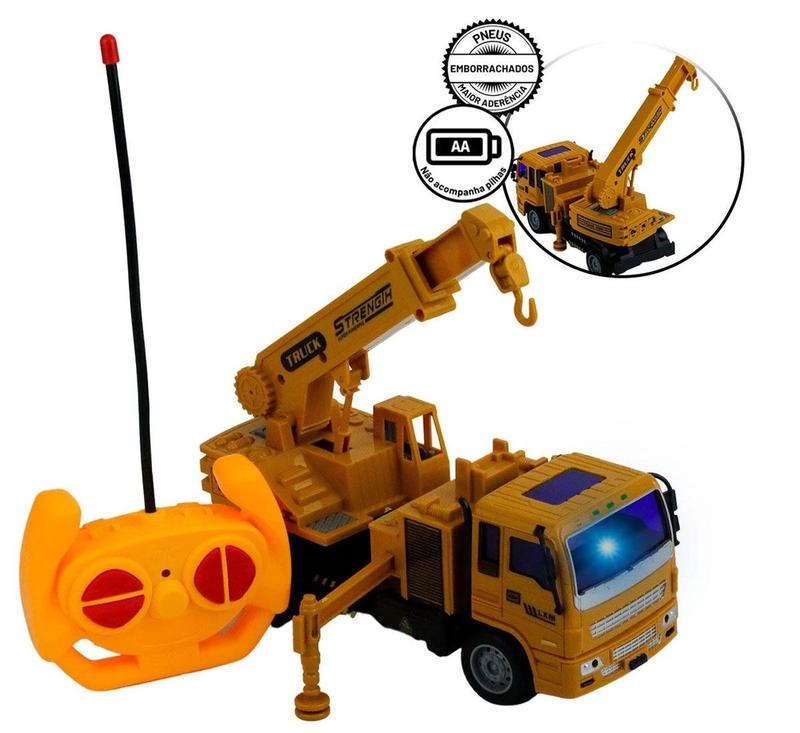 caminhao guindaste de controle remoto com luz divertido - NIPO ...