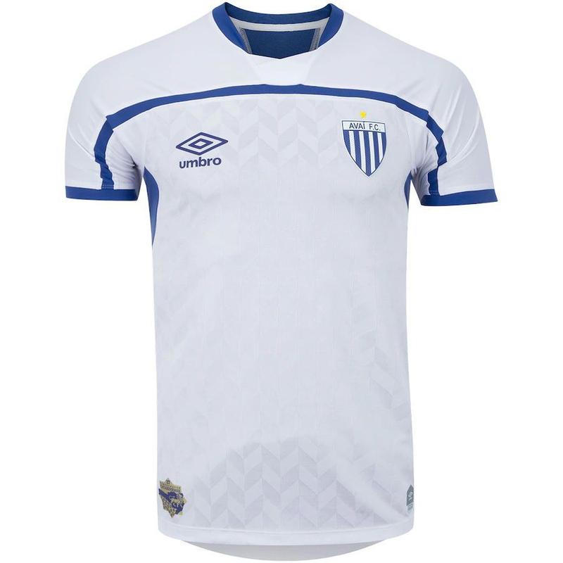 Camisa Umbro Avaí Of.2 2020 Masculina - Branco e Azul - Camisa de Time ...