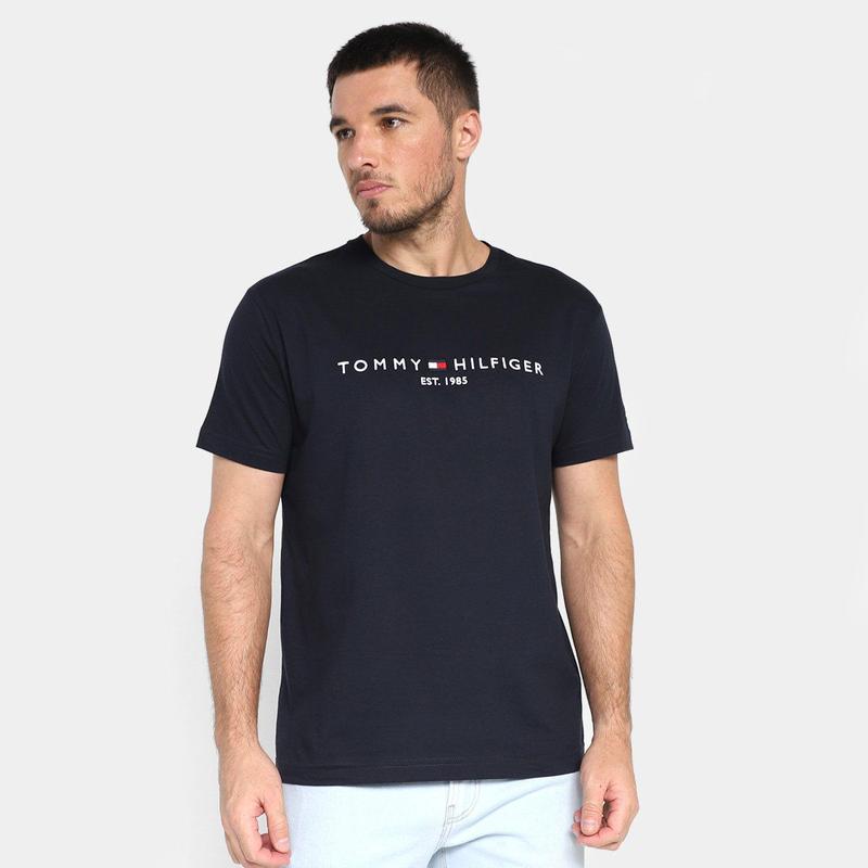 Camiseta Básica Tommy Hilfiger Logo Masculina - Camiseta Masculina ...