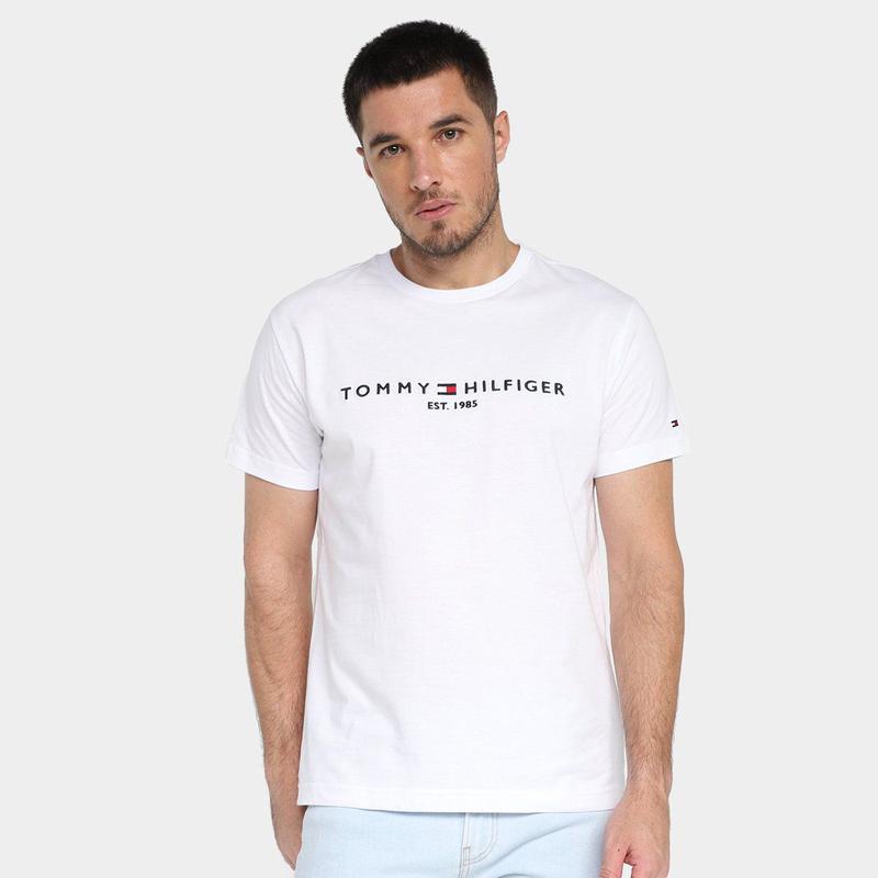 Camiseta Básica Tommy Hilfiger Logo Masculina - Camiseta Masculina ...