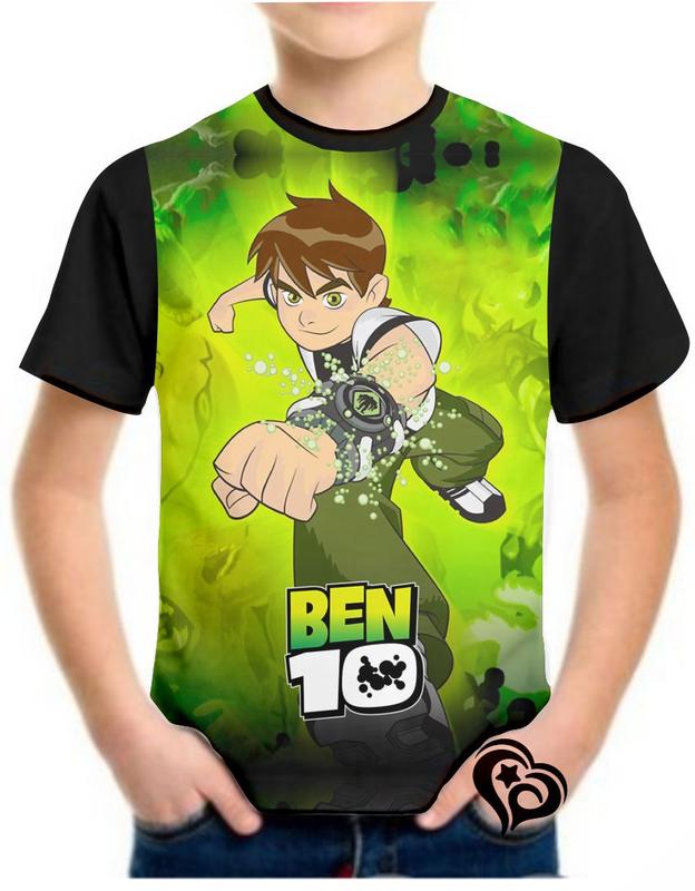 Camiseta Ben 10 Masculina Desenho Omniverse Infantil Blusa - Alemark ...
